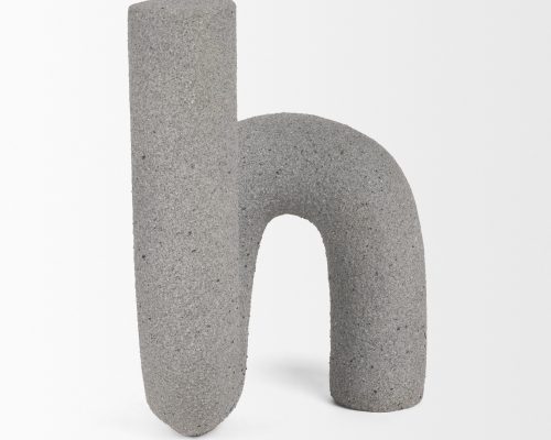 Alternative view of Mercana Kailyn Resin Textured Concrete Gray Decorative Object