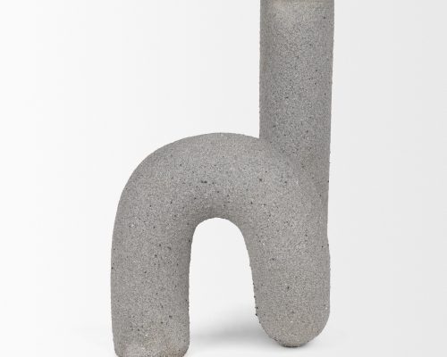 Mercana Kailyn Resin Textured Concrete Gray Decorative Object - Image 4