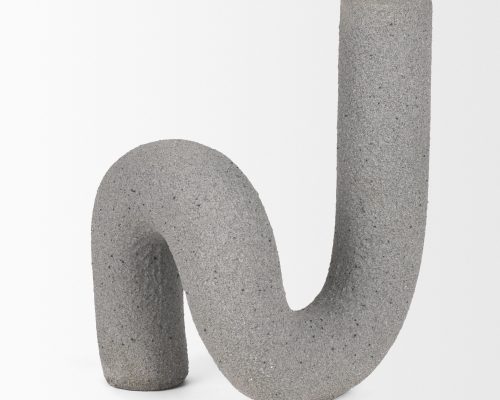 Mercana Kailyn Resin Textured Concrete Gray Decorative Object - Image 5