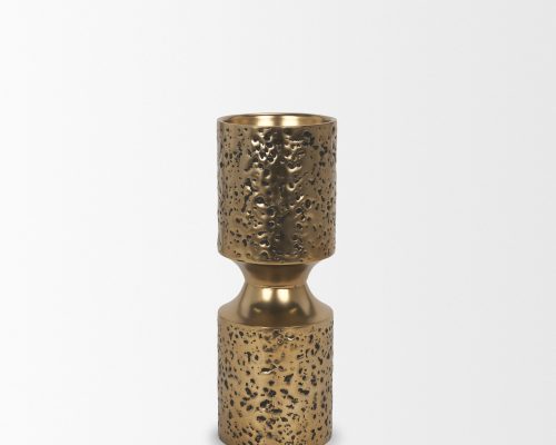 Mercana Akira Small Metal Pillar Candle Holder - Image 4