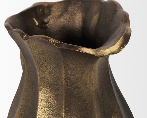 Mercana Anya Scalloped Petal Cast Metal Jug - Image 7