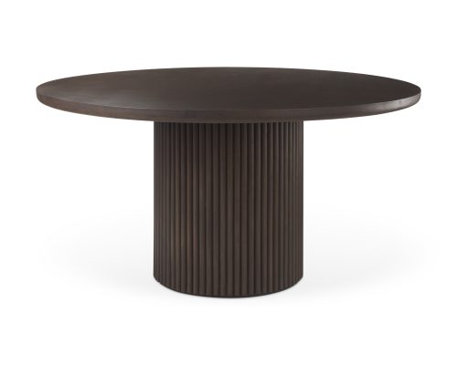 Alternative view of Mercana Terra Fluted Dining Table - 4 Niles Chairs - Terra Sideboard