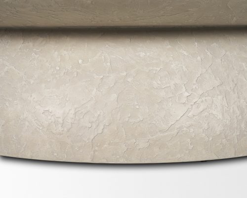 Mercana Mesa 48" Round Stone Finish Coffee Table - Image 10