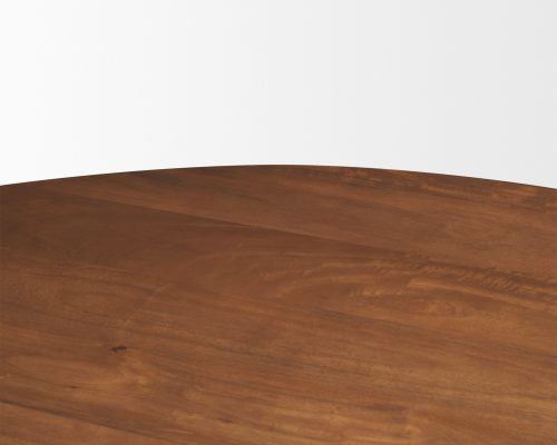 Mercana Atlas Wood Stacked Pedestal Base Round Dining Table - Image 6