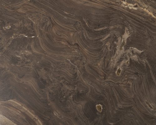 Mercana Allyson 32" Round Dark Brown wood w/ Cappuccino Marble Top Bistro Table - Image 3