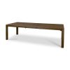 Mercana Kendrix 84" Dark Brown Oak Wood Extendable Rectangular Dining Table