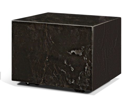 Mercana Quadra 20" Solid Cappuccino Marble Square Coffee Table