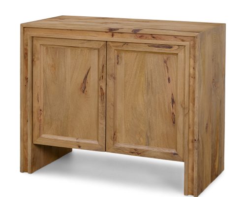Alternative view of Mercana Notts Brown Wood 2-Door Accent Cabinet