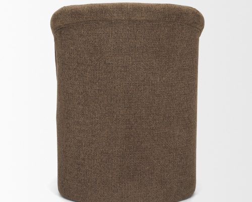 Mercana Curtis Fabric Barrelback Half-Moon Base Dining Armchair - Image 7