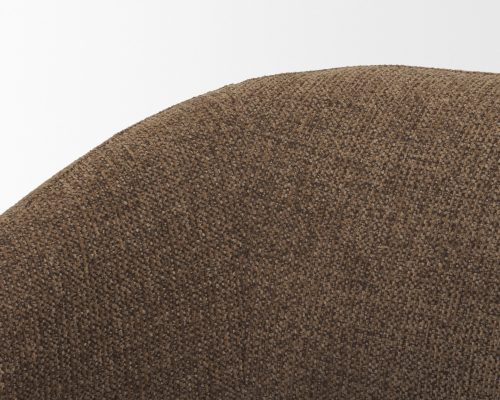 Mercana Curtis Fabric Barrelback Half-Moon Base Dining Armchair - Image 9