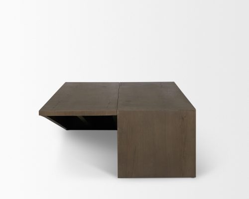 Mercana West Oak Wood Rectangular Coffee Table - Image 4
