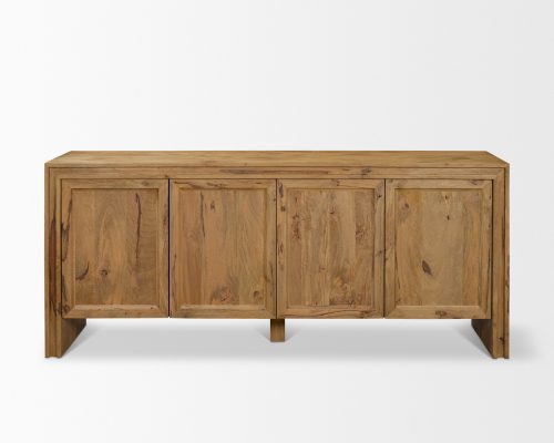 Mercana Notts Brown Wood 4-Door Closed Sideboard - Image 3