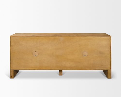 Mercana Notts Brown Wood 4-Door Closed Sideboard - Image 5