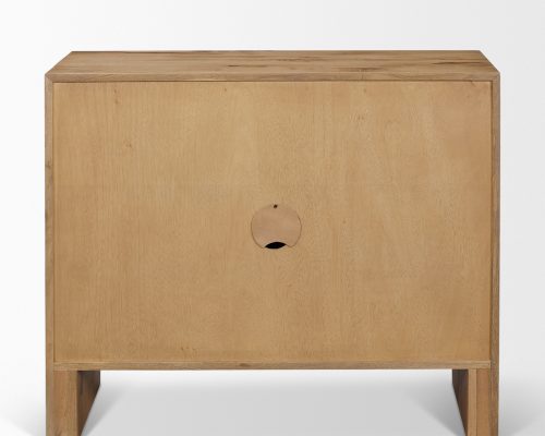 Mercana Notts Brown Wood 2-Door Accent Cabinet - Image 6