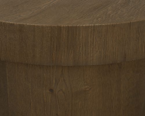 Mercana Lyonne Oblong Medium Brown Oak Wood Coffee Table - Image 8