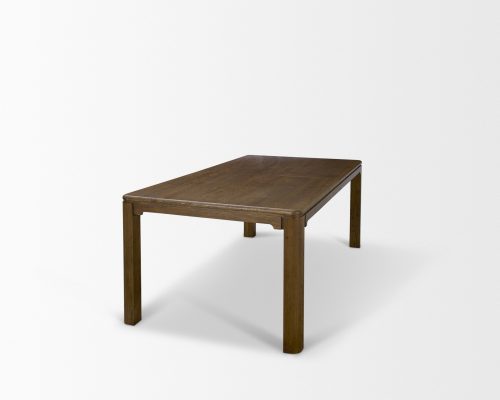 Mercana Kendrix 84" Dark Brown Oak Wood Extendable Rectangular Dining Table - Image 7