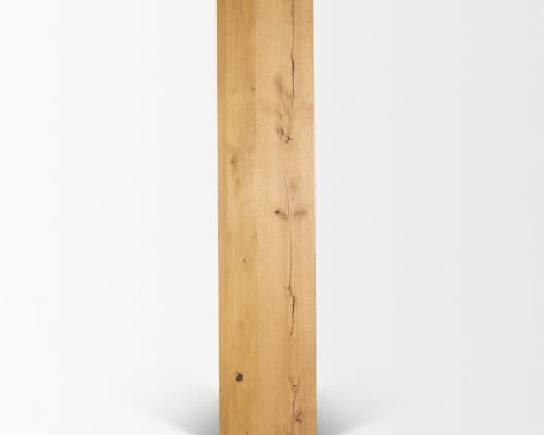 Mercana Belford 2-Door Open Light Brown Oak Wood Shelving Unit - Image 6