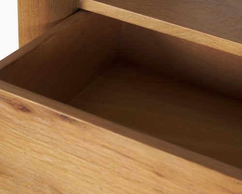 Mercana Belford 2-Door Open Light Brown Oak Wood Shelving Unit - Image 13