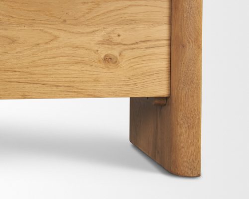 Mercana Belford 2-Door Open Light Brown Oak Wood Shelving Unit - Image 14