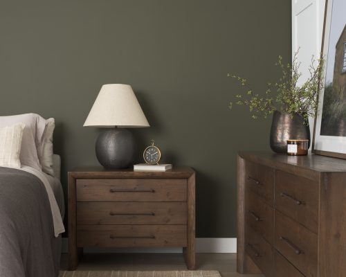 Mercana Belford 3-Drawer Dark Brown Oak Wood Closed Nightstand - Image 3