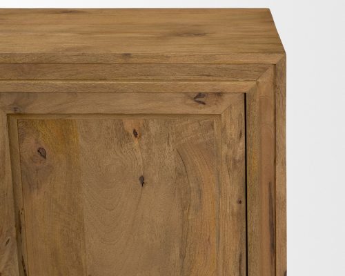 Mercana Notts Brown Wood 4-Door Closed Sideboard - Image 9