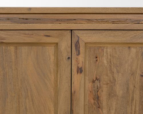Mercana Notts Brown Wood 4-Door Closed Sideboard - Image 10