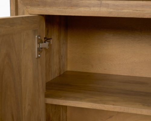 Mercana Notts Brown Wood 4-Door Closed Sideboard - Image 11
