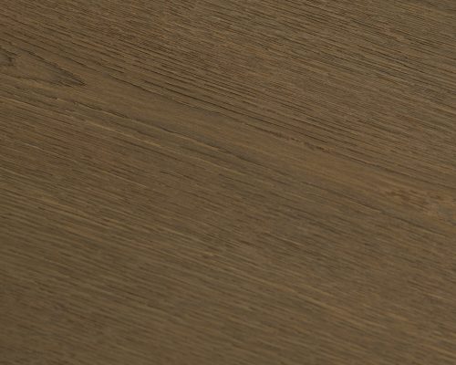 Alternative view of Mercana Lyonne 42" Round Medium Brown Oak Wood Pedestal Dining Table