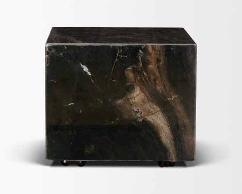 Mercana Quadra 20" Solid Cappuccino Marble Square Coffee Table - Image 4