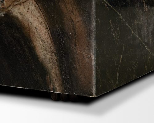 Mercana Quadra 20" Solid Cappuccino Marble Square Coffee Table - Image 8