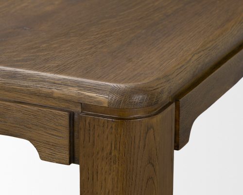 Mercana Kendrix 84" Dark Brown Oak Wood Extendable Rectangular Dining Table - Image 9