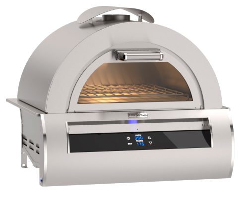 Fire Magic Echelon Built-In Pizza Oven with Black Glass