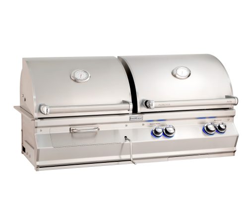 Fire Magic Aurora A830 Gas/Charcoal Combo Grills with Analog Thermometers