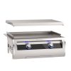 Fire Magic Echelon Built-In Gourmet Griddle with Black Glass