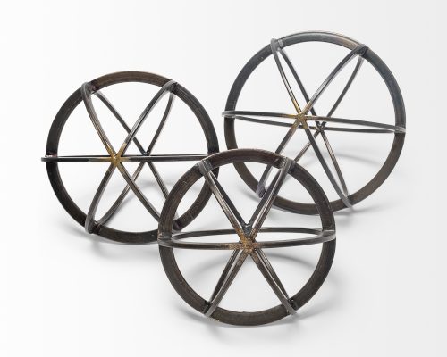 Mercana Galenna Black Metal Circular Decorative Orb - Image 5