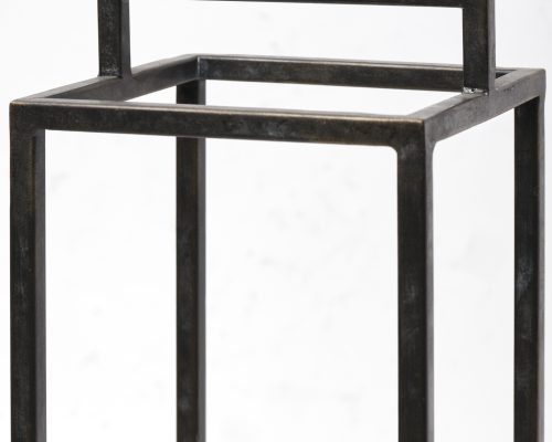 Mercana Orionis Large Wood w/ Black Metal Lantern Candle Holder - Image 7