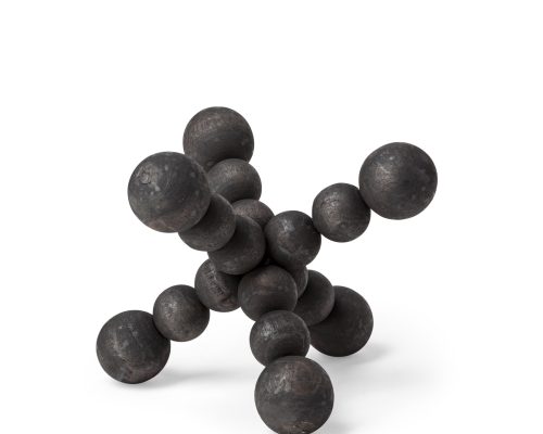 Alternative view of Mercana Carollan Black Geometric Wood Ball Jack
