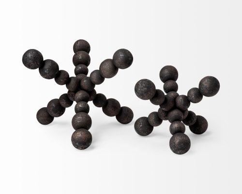 Mercana Carollan Black Geometric Wood Ball Jack - Image 7