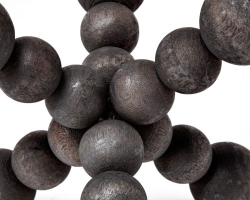 Mercana Carollan Black Geometric Wood Ball Jack - Image 9