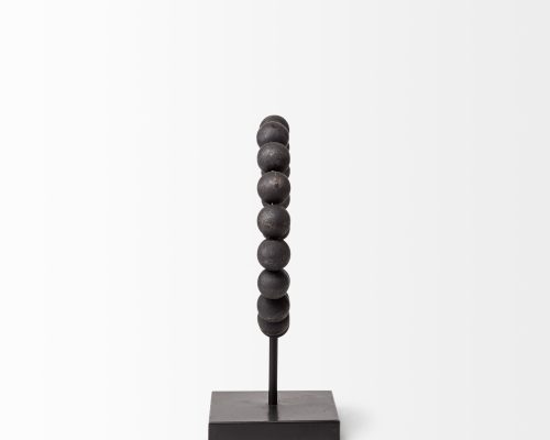 Mercana Tulane Black Beaded Broken Sphere Decorative Object - Image 5