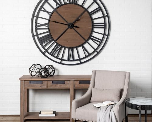 Mercana Galenna Black Metal Circular Decorative Orb