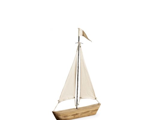 Alternative view of Mercana Tartane Brown/Cream Nautical Inspired Sailboat