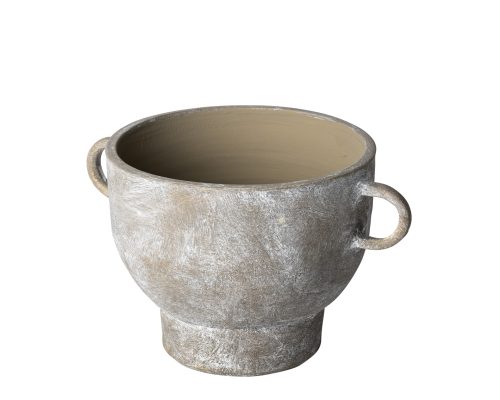 Alternative view of Mercana Deya Rustic Brown Ceramic Vase