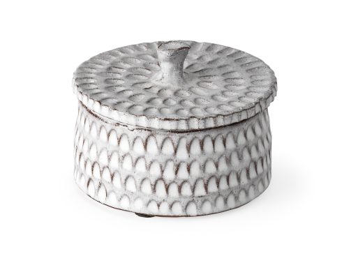 Alternative view of Mercana Azul Gray Ceramic Detailed Decorative Box