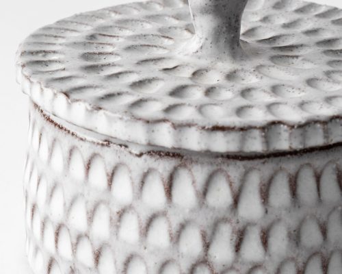 Mercana Azul Gray Ceramic Detailed Decorative Box - Image 7
