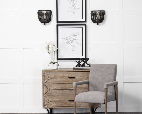 Mercana Carollan Black Geometric Wood Ball Jack - Image 3