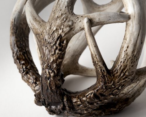 Mercana Ramus Brown Antler Shaped Decorative Resin Orb Ball - Image 5
