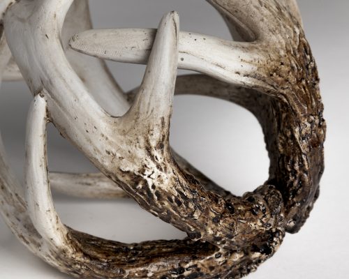 Mercana Ramus Brown Antler Shaped Decorative Resin Orb Ball - Image 6