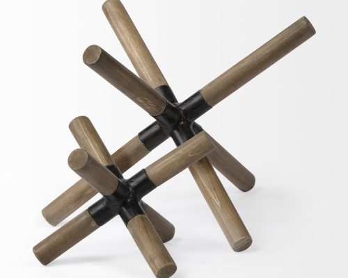 Mercana Stuhrling Brown Wood W/ Black Metal Jack - Image 6