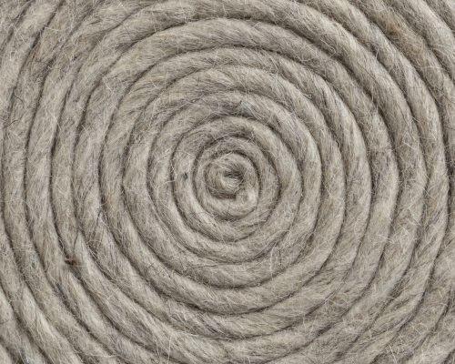Mercana Allium Handwoven Wool Cylindrical Pouf - Image 8